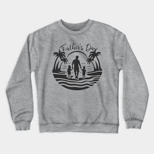 Sunset Stroll: Celebrating Father's Day Crewneck Sweatshirt